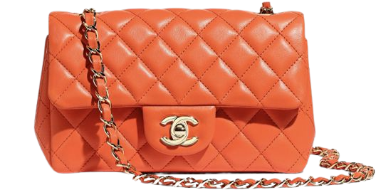 orange Chanel purse