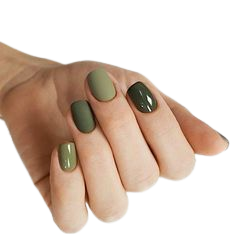 Earth Green Nails