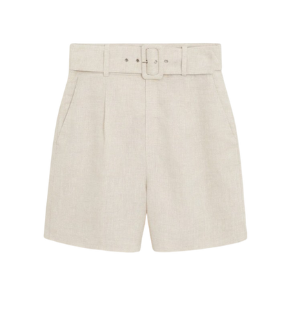 Mango linen shorts
