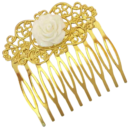 gold hair clip - Google Search