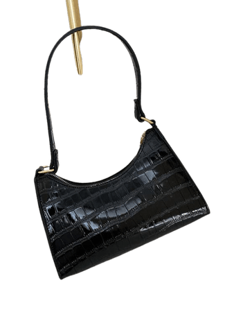 [36% OFF] 2022 Solid Colored Underarm Embossing Baguette Bag In BLACK | ZAFUL