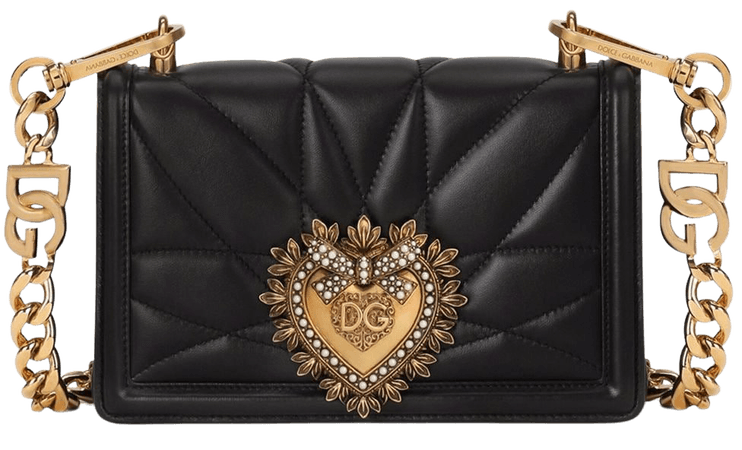 Shop Dolce & Gabbana Devotion quilted leather bag with Express Delivery - FARFETCH