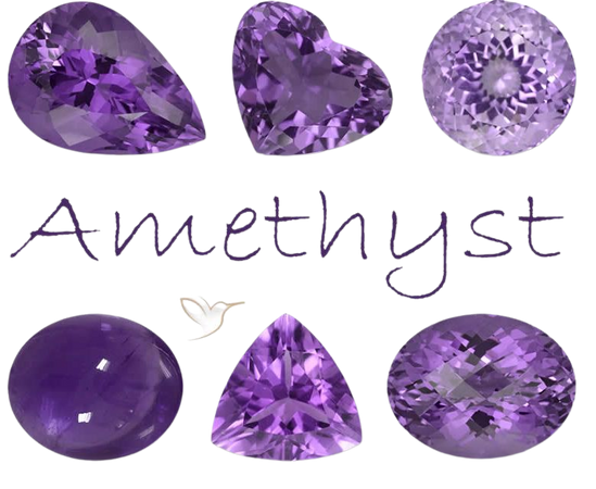 Amethyst gemstones