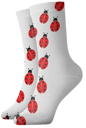 Amazon.com: Men's And Women Socks- Ladybugs Colorful Funny Novelty Crew Socks : Clothing, Shoes & Jewelry