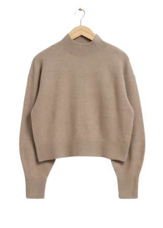 Mock Neck Sweater - Caramel - Sweaters - & Other Stories US