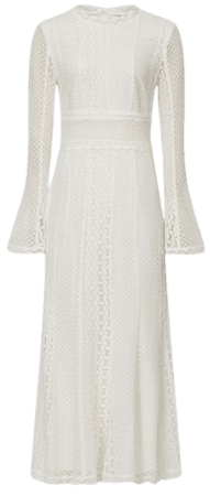 Reiss Aspen Lace Midi Bodycon Dress | REISS USA