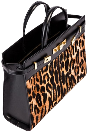 leopard briefcase