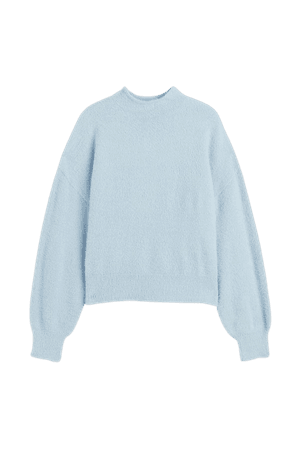 Fluffy Sweater - Light blue - Ladies | H&M US