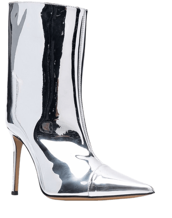 Alexandre Vauthier metallic-effect ankle boots - FARFETCH