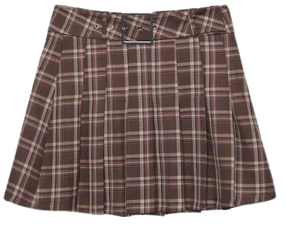 Box pleat mini skirt with belt - Women's See all | Stradivarius United States