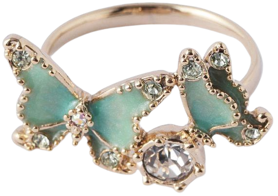 Butterfly Ring Green – Anna Sui