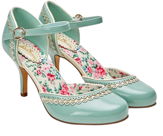 Joe Browns Aqua Patent 'Louise's Favourite' High Stiletto Ankle Strap Shoes | Debenhams