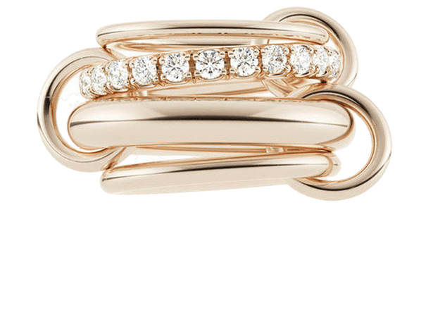 Luna Rose Linked Gold Ring by Spinelli Kilcollin | Moda Operandi