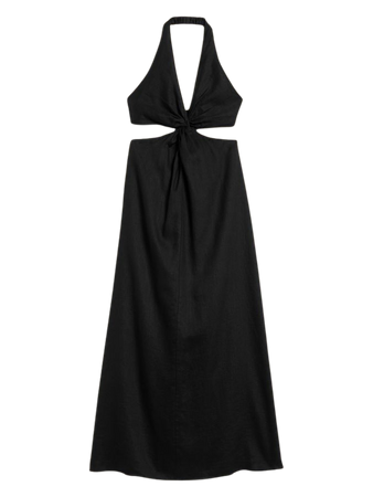 Lisa Linen Midi Dress | Banana Republic