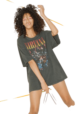 Nirvana Unplugged T-Shirt Dress | Urban Outfitters