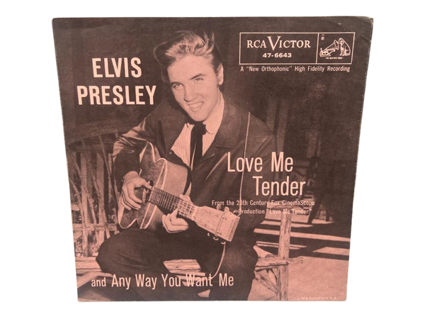Sold at Auction: 1956 Elvis Presley Love Me Tender 45 Vinyl Record Picture Sleeve - No Record