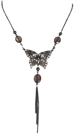 vintage butterfly necklace