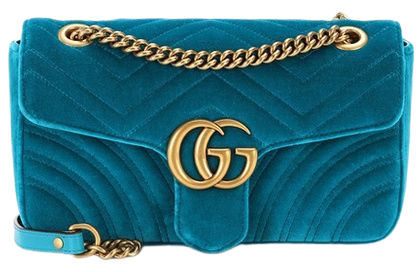 GG Marmont Small velvet shoulder bag