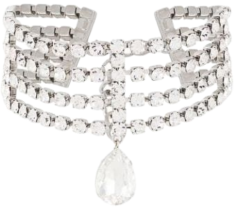 Alessandra Rich Crystal Choker Necklace - Farfetch