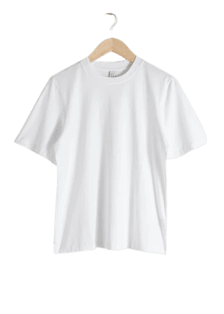 Boxy Crewneck T-Shirt - White - Tops & T-shirts - & Other Stories US