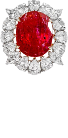 RUBY Oval Shape Ring, Gems Paradise Jaipur