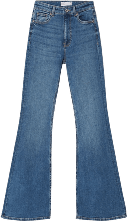 Flared jeans - Denim - Woman | Bershka