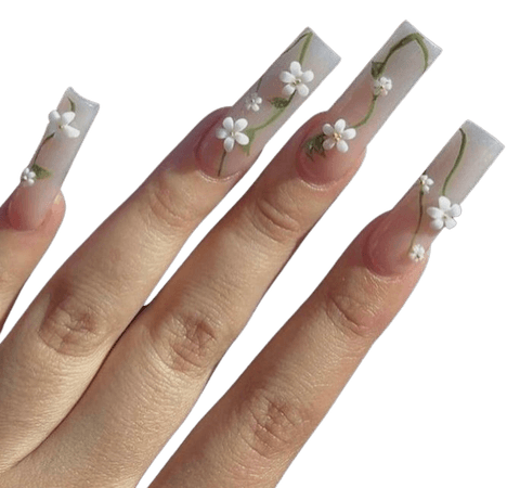 flower vine nails