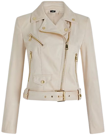 Faux Suede Cropped Moto Jacket | Express