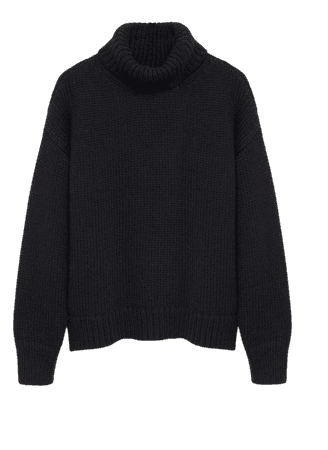 Black knit Turtleneck Sweater