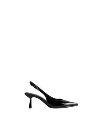 Slingback kitten-heel shoes - New - Women | Bershka