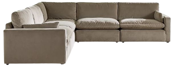 brown sectional