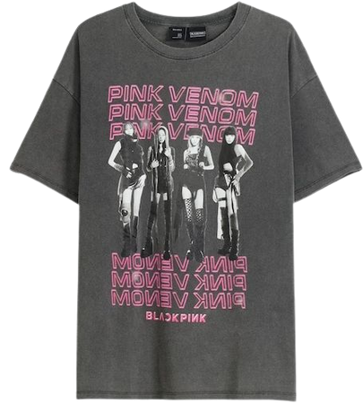 Blackpink print oversize short sleeve T-shirt - T-shirts - BSK Teen | Bershka
