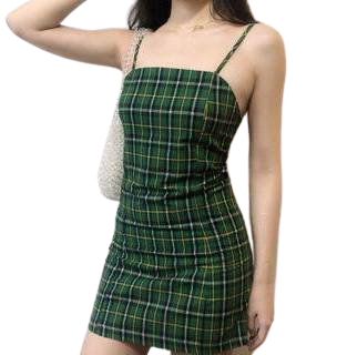 black and green plaid dress - Google Search