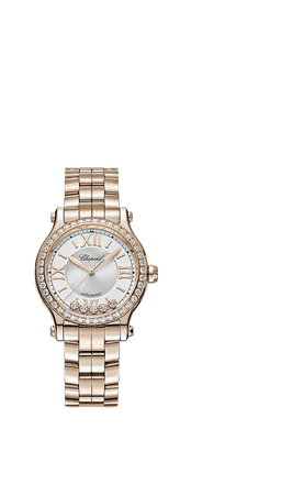 CHOPARD - Happy Sport 275378-5004 18ct rose-gold and diamond automatic watch | Selfridges.com