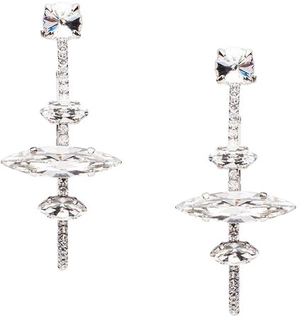 Miu Miu Crystal Embellished Hoop Earrings - Farfetch