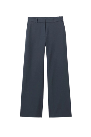 Emily Low Waist Suiting Trousers - Navy - Weekday WW