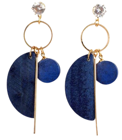 Better Half Blue Earrings – Cippele