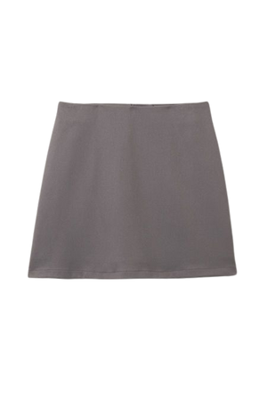 A-line mini skirt - Dark Grey - Monki WW