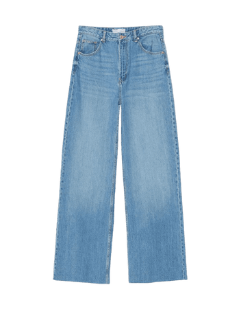 Wide-leg jeans - New - Woman | Bershka