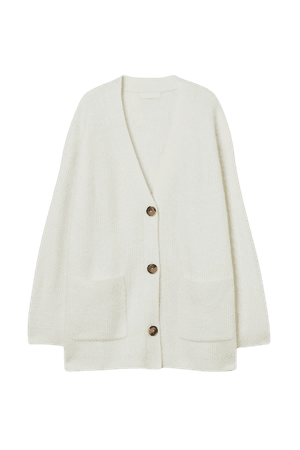 Rib-knit Cardigan - Cream - Ladies | H&M US