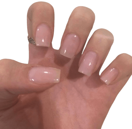Short clear nails