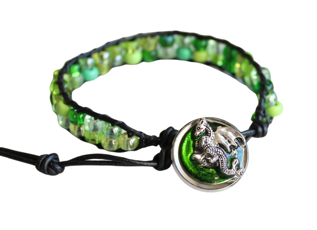 Green dragon bracelet | Dragon bracelet, Bracelets, Green dragon