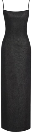 Glitz Maxi Dress sheer | Black Shimmer – Rumored