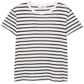 MANGO Striped cotton t-shirt