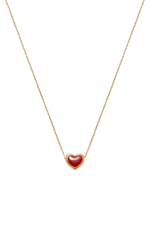 Heart and chain link necklace - pull&bear
