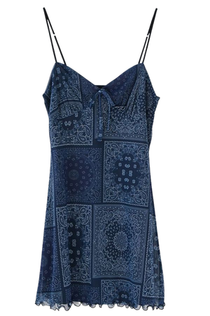 UO Elodie Printed Mesh Mini Dress | Urban Outfitters