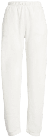 white sweatpants