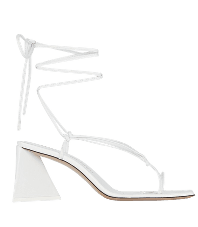 The Attico Mona Leather Wrap Sandals | INTERMIX®