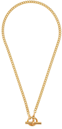 TILLY SVEAAS Yellow Gold-Plated Curb Chain Lariat Necklace | Harrods US