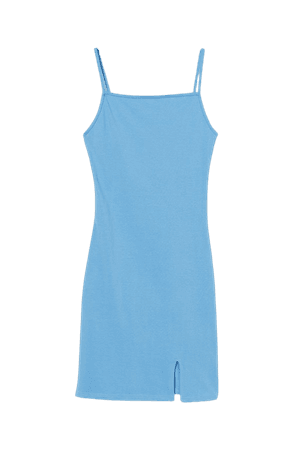 Fitted Jersey Dress - Light blue - Ladies | H&M US